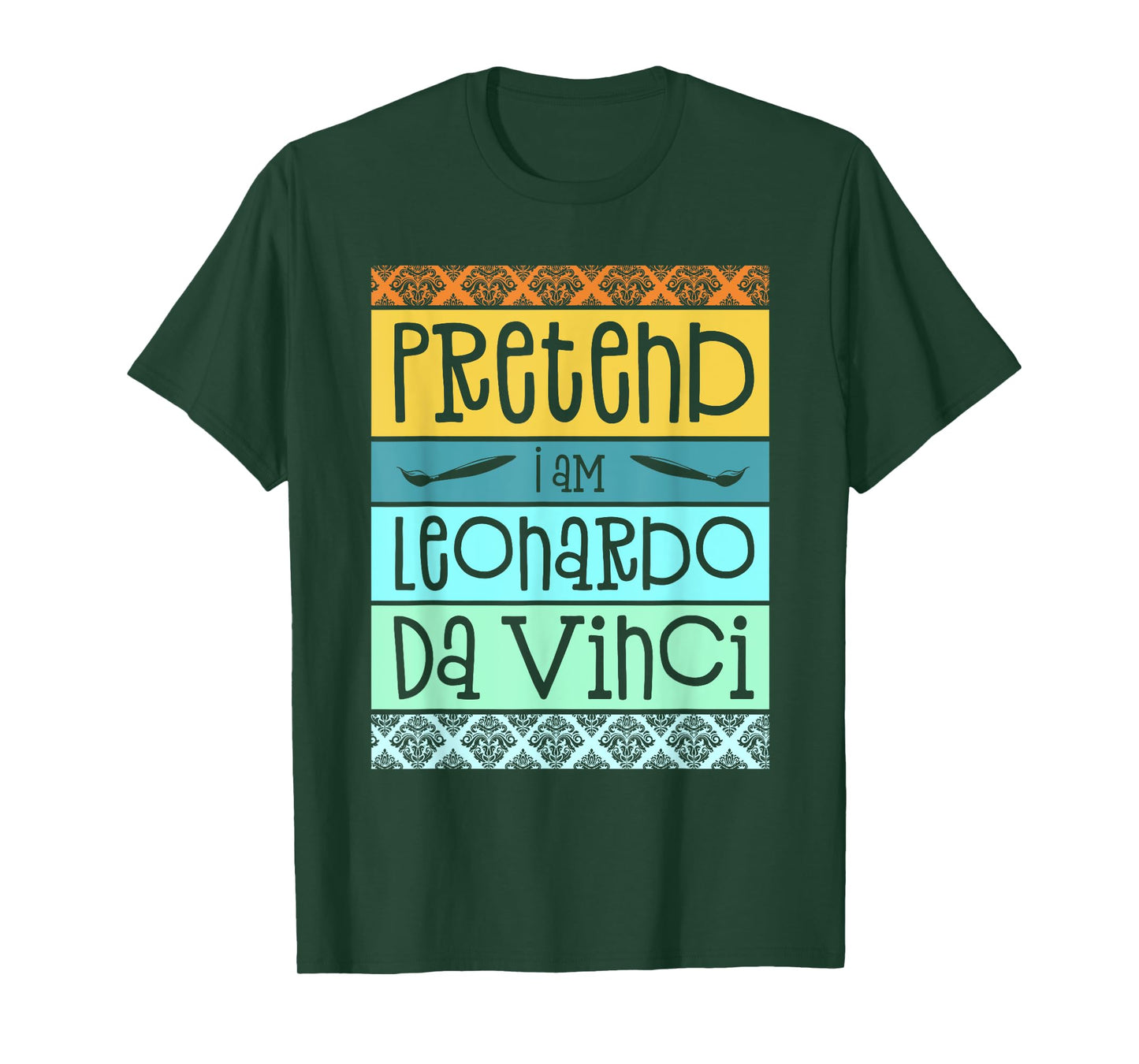 Funny Pretend I'm Leonardo Da Vinci Halloween Costume Party T-Shirt