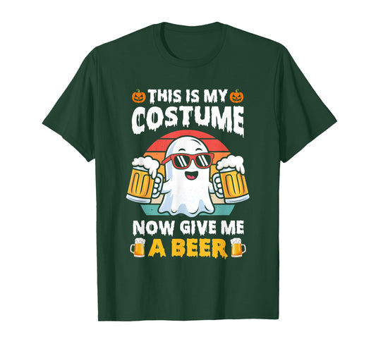 Funny Vintage Boo This is My Halloween Costumes Adults Mens T-Shirt