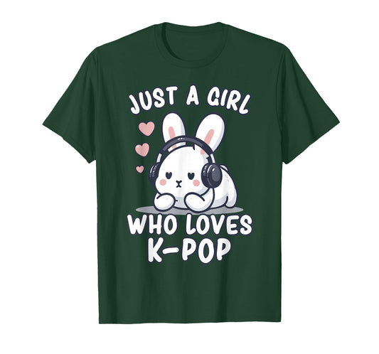 K-Pop | Just A Girl Who Loves KPop | Kawaii Cute K-Pop Girls T-Shirt