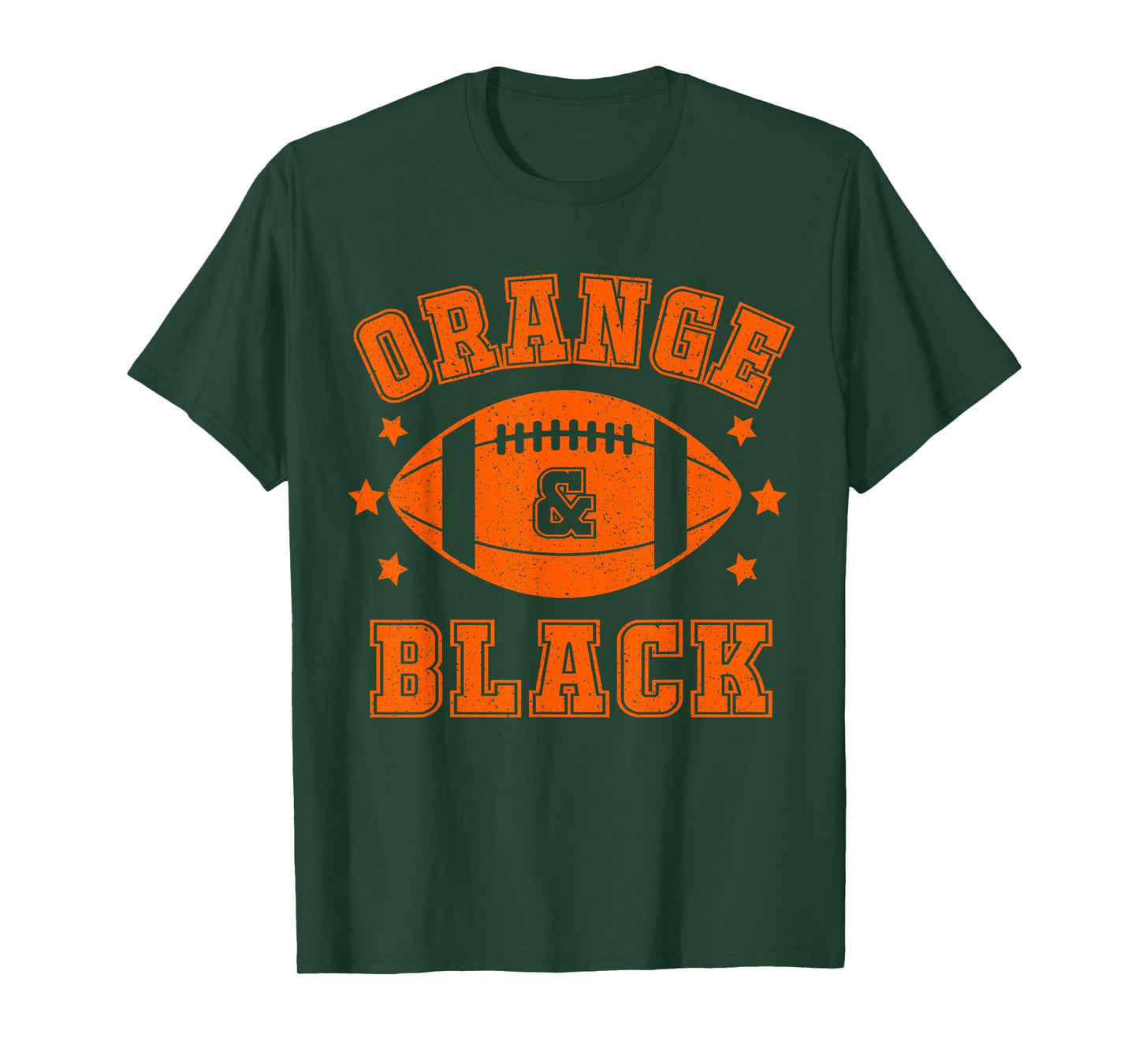 On Gameday Football We Wear Orange and Black School Spirit T-Shirt