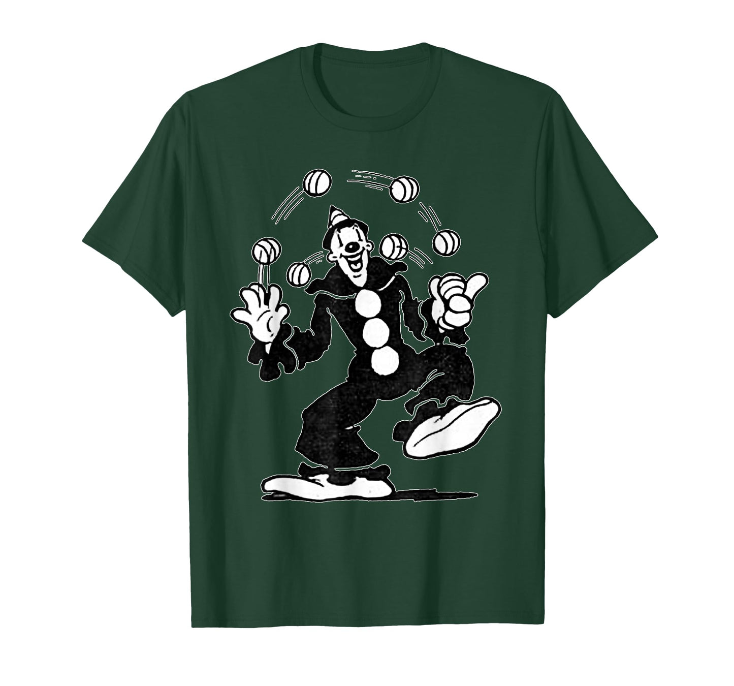 Koko the Clown Juggling Vintage Cartoon T-Shirt