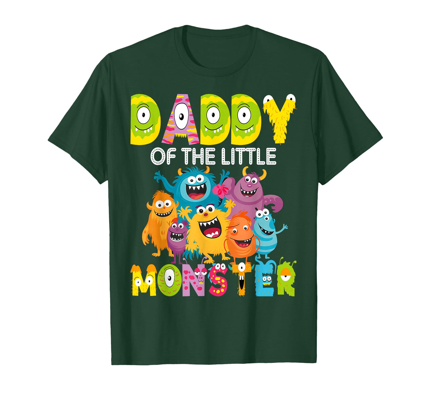 Daddy of The Little Monster 1St Birthday Boy Party T-Shirt