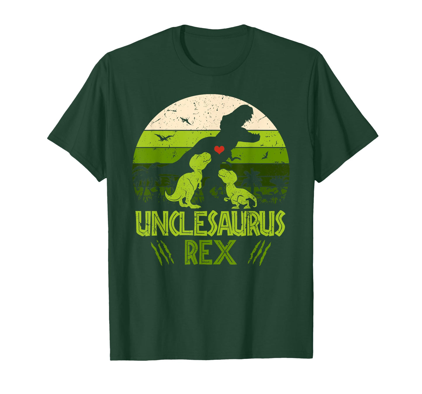 Unclesaurus Rex 2 Kids Sunset Tshirt For Fathers Day Gift T-Shirt