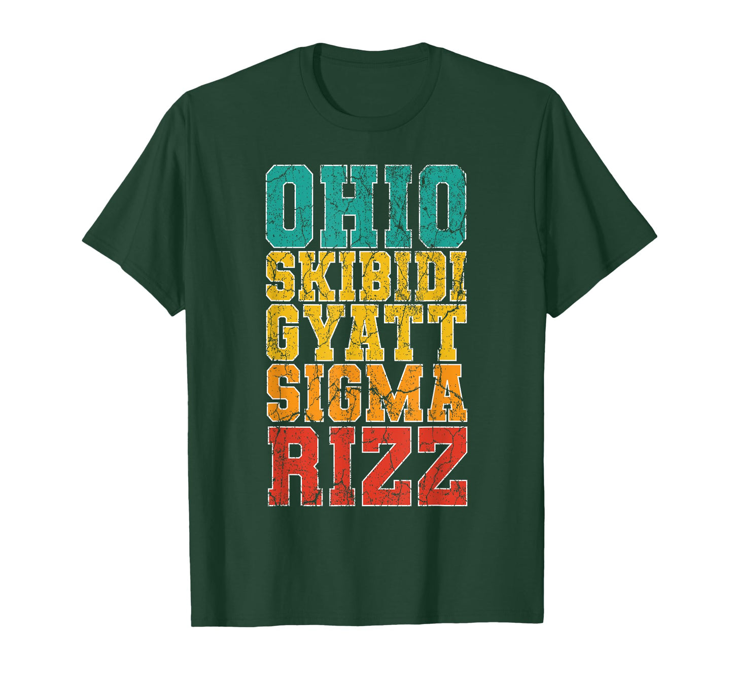 Vintage Skibidi Rizz Ohio Sigma Funny Rizzler Gifts Graffiti T-Shirt
