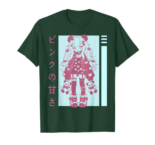 Kawaii Egirl Panda Decora Style Gothic Anime Harajuku T-Shirt