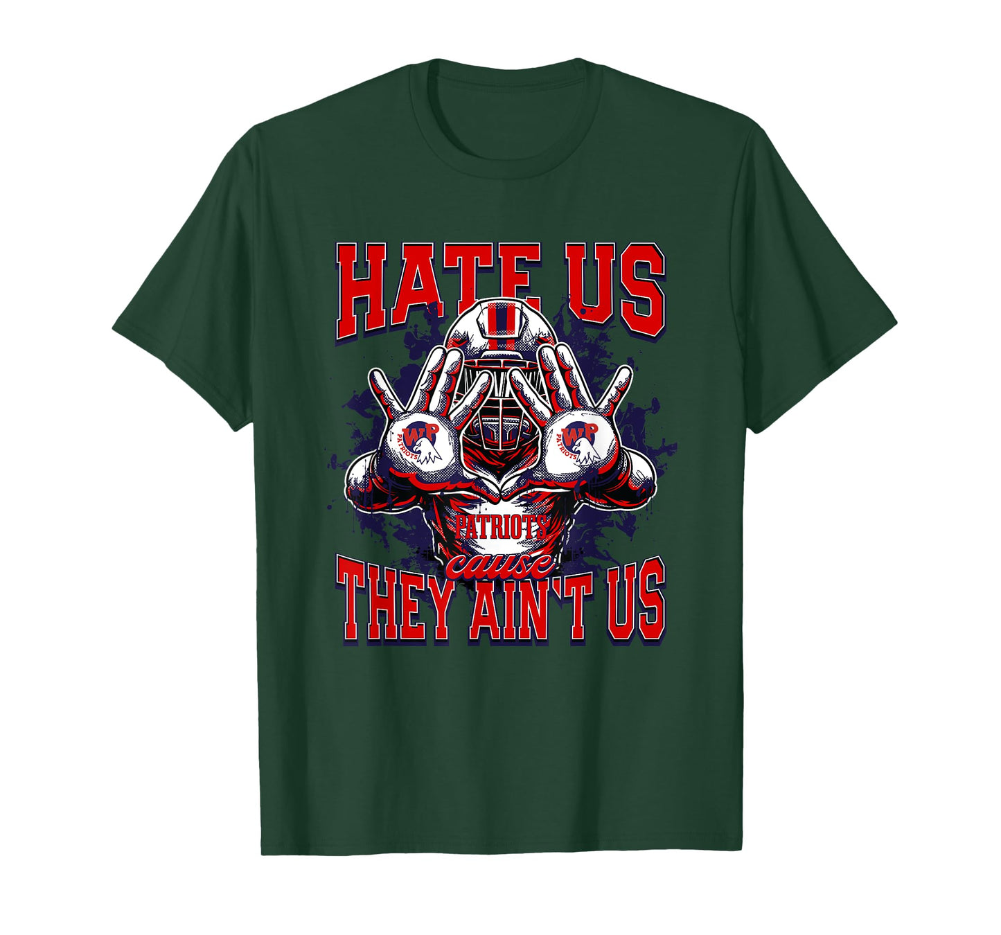 Wheeling Park Patriots Logo Hate Us Cause They Ain't HS T-Shirt