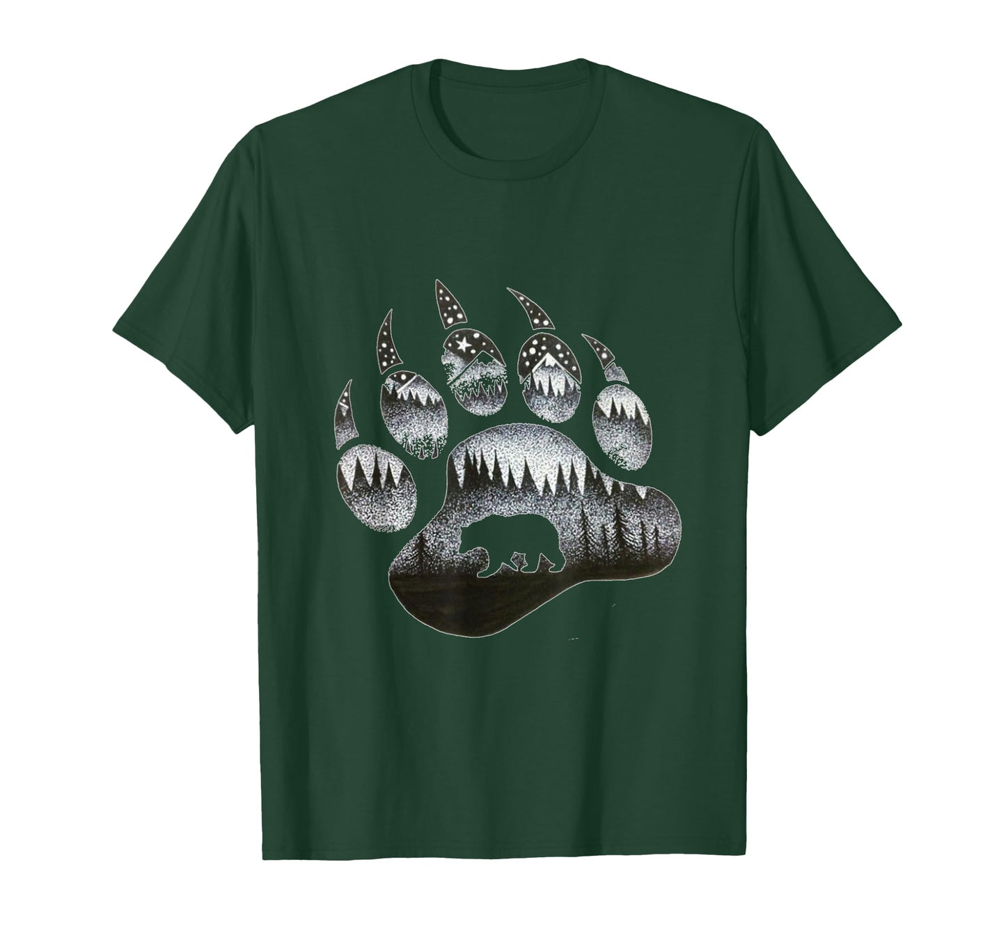 Touching Ghost of the Spirit Bear Paw T Shirt T-Shirt