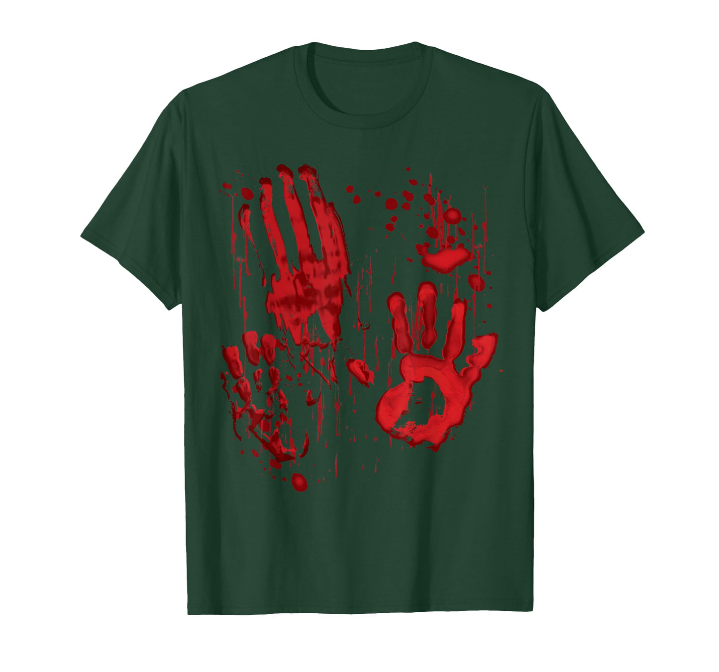 Bloody Blood Splatter Zombie Hands Handprints T-Shirt