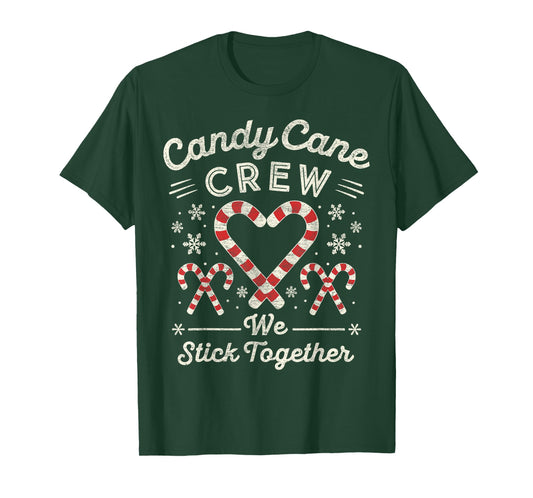Christmas Candy Cane Heart Holiday Family Matching Pajama PJ T-Shirt