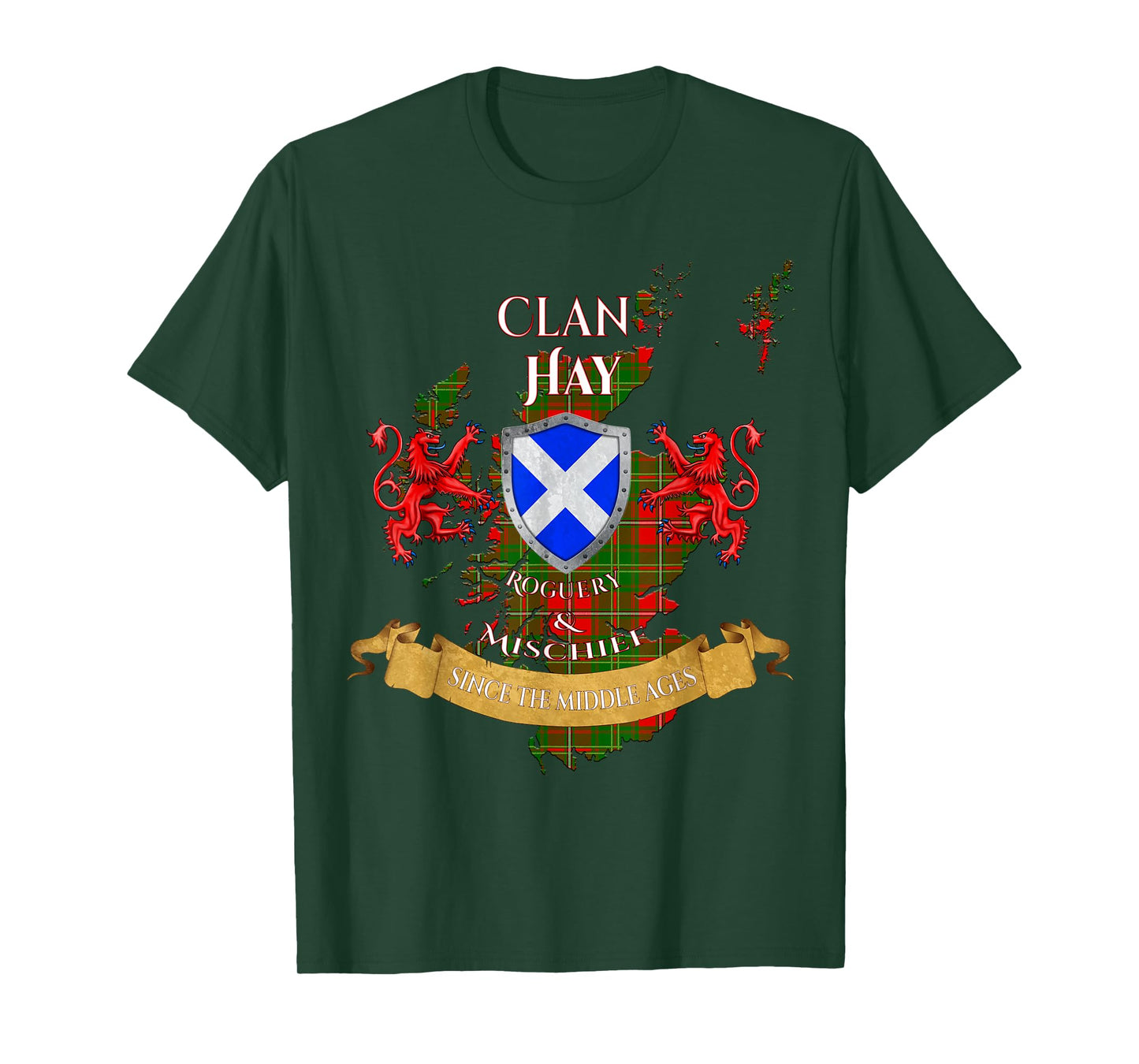 Hay Scottish Family Clan Middle Ages Mischief T-Shirt