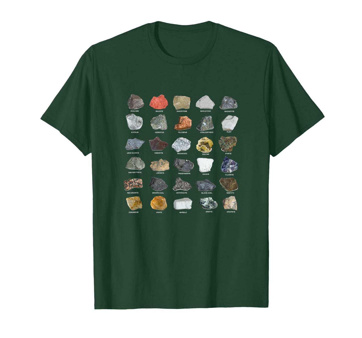 Ore Minerals Gemstones and Crystals Rock Collecting T-Shirt