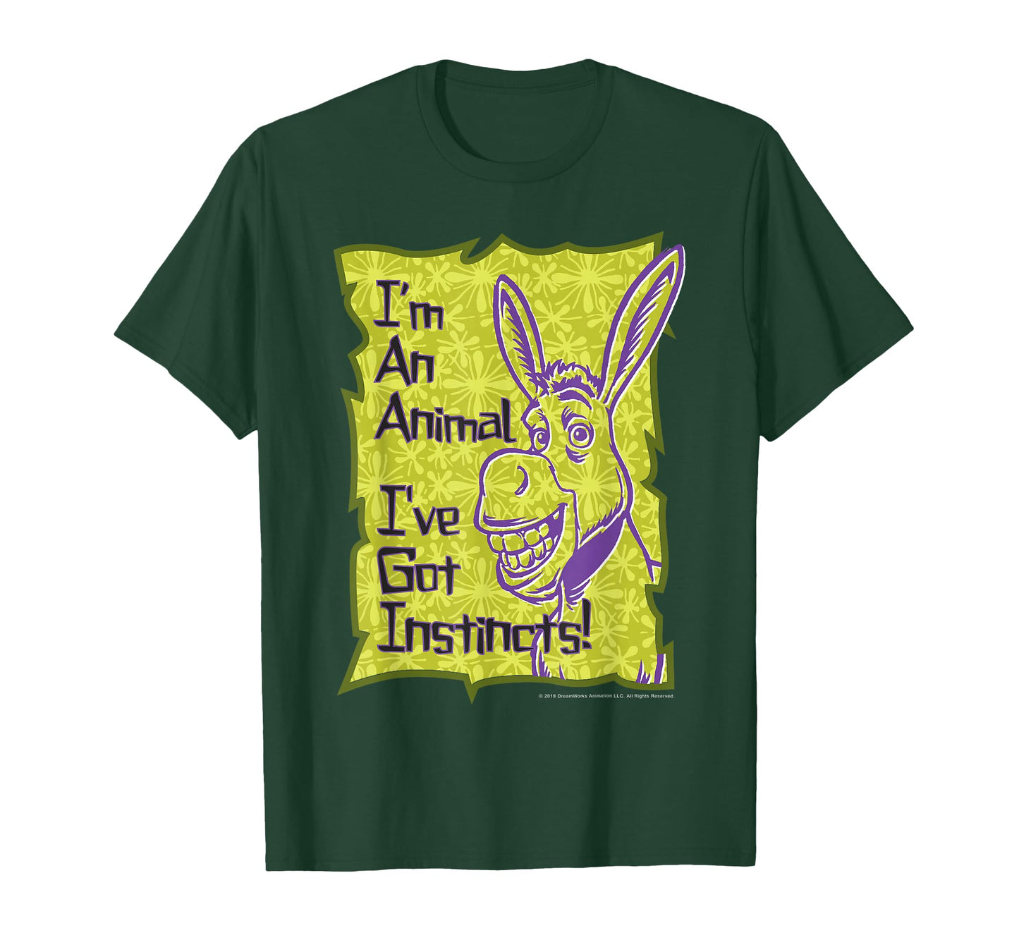 Shrek Donkey I'm An Animal I've Got Instincts T-Shirt