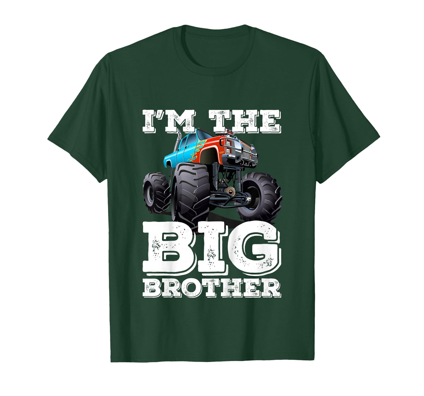 Kids I'm The Big Brother - Funny Monster Truck T-Shirt T-Shirt