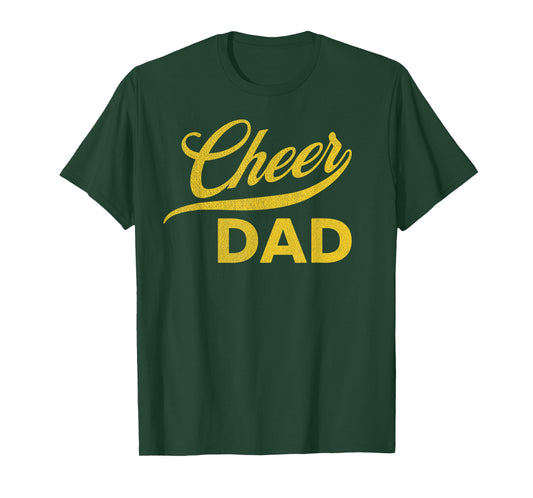 Cheer Dad Yellow Cheerleading T-Shirt