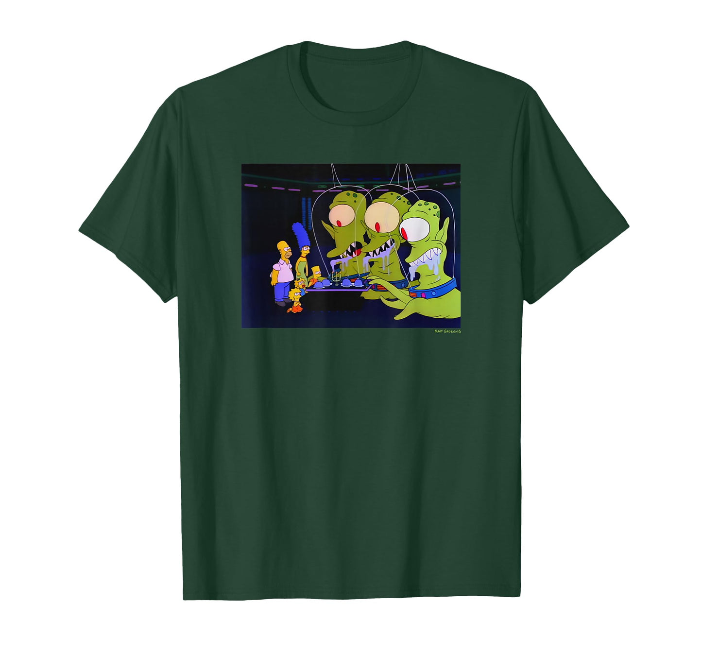 The Simpsons Treehouse Of Horror Alien Halloween V-2 T-Shirt