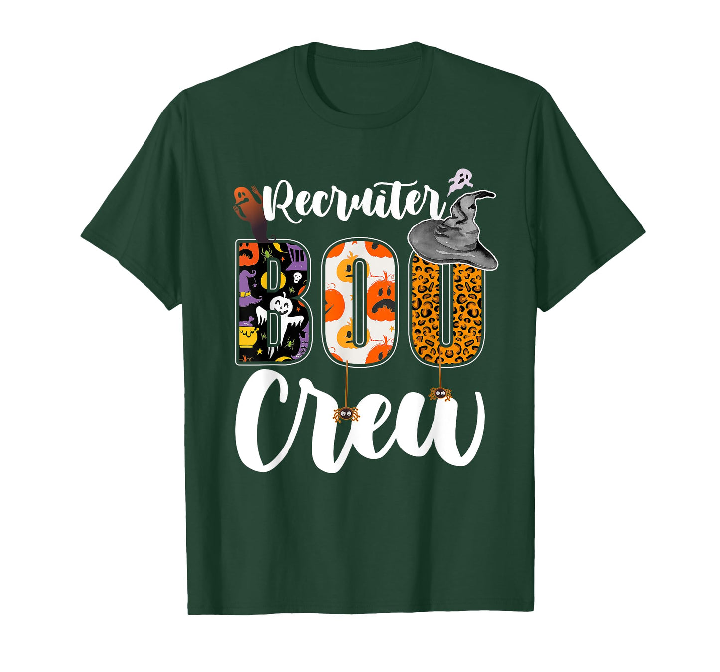 Recruiter Boo Crew Halloween Matching Recruitment Agent T-Shirt