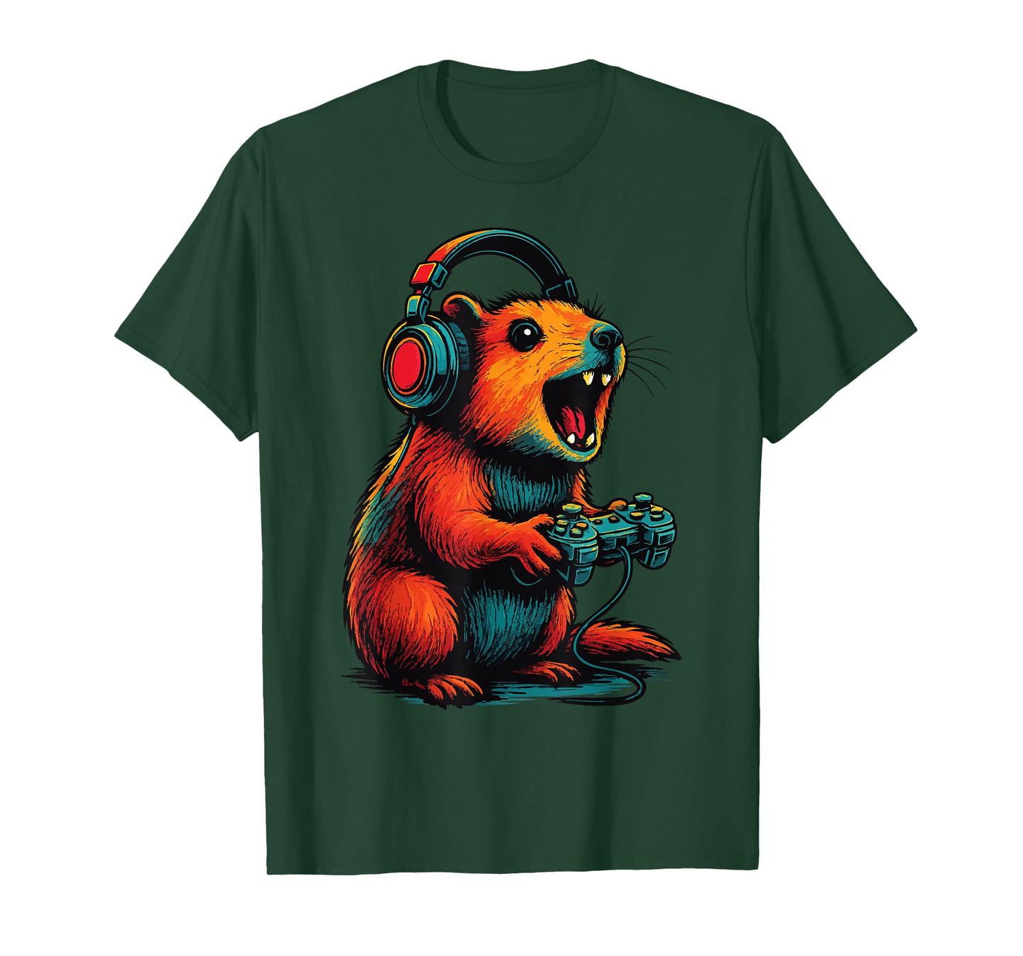 Rock Hyrax Gamer Awawa Video Games Funny T-Shirt