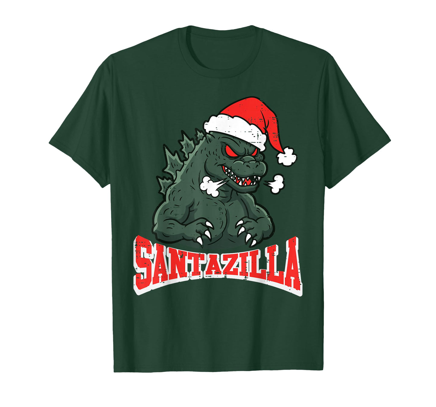 Christmas Japanese Monster Santazilla Xmas Men Women Kids T-Shirt
