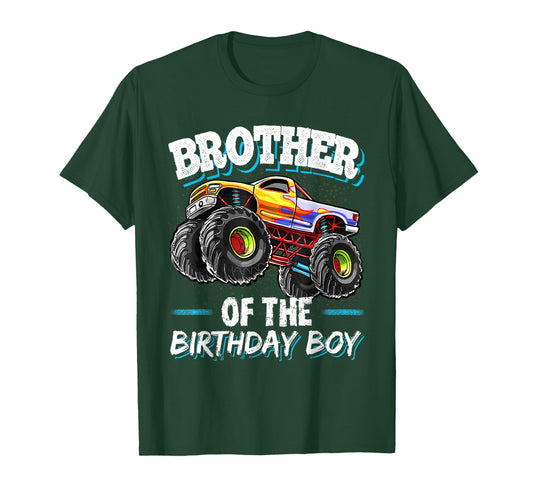 Brother of the Birthday Boy Monster Truck Birthday Great T-Shirt