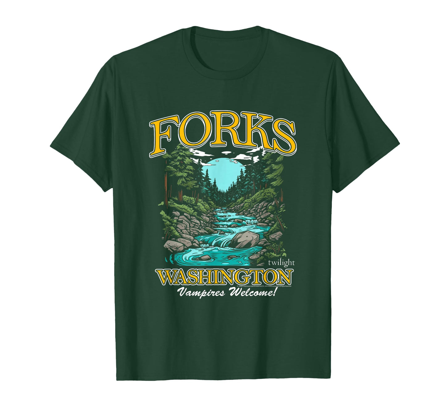 Twilight Forks Washington Vampires Welcome T-Shirt