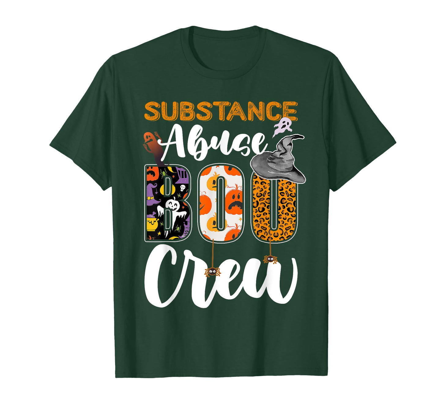 Substance Abuse Boo Crew Halloween Matching Counselor T-Shirt