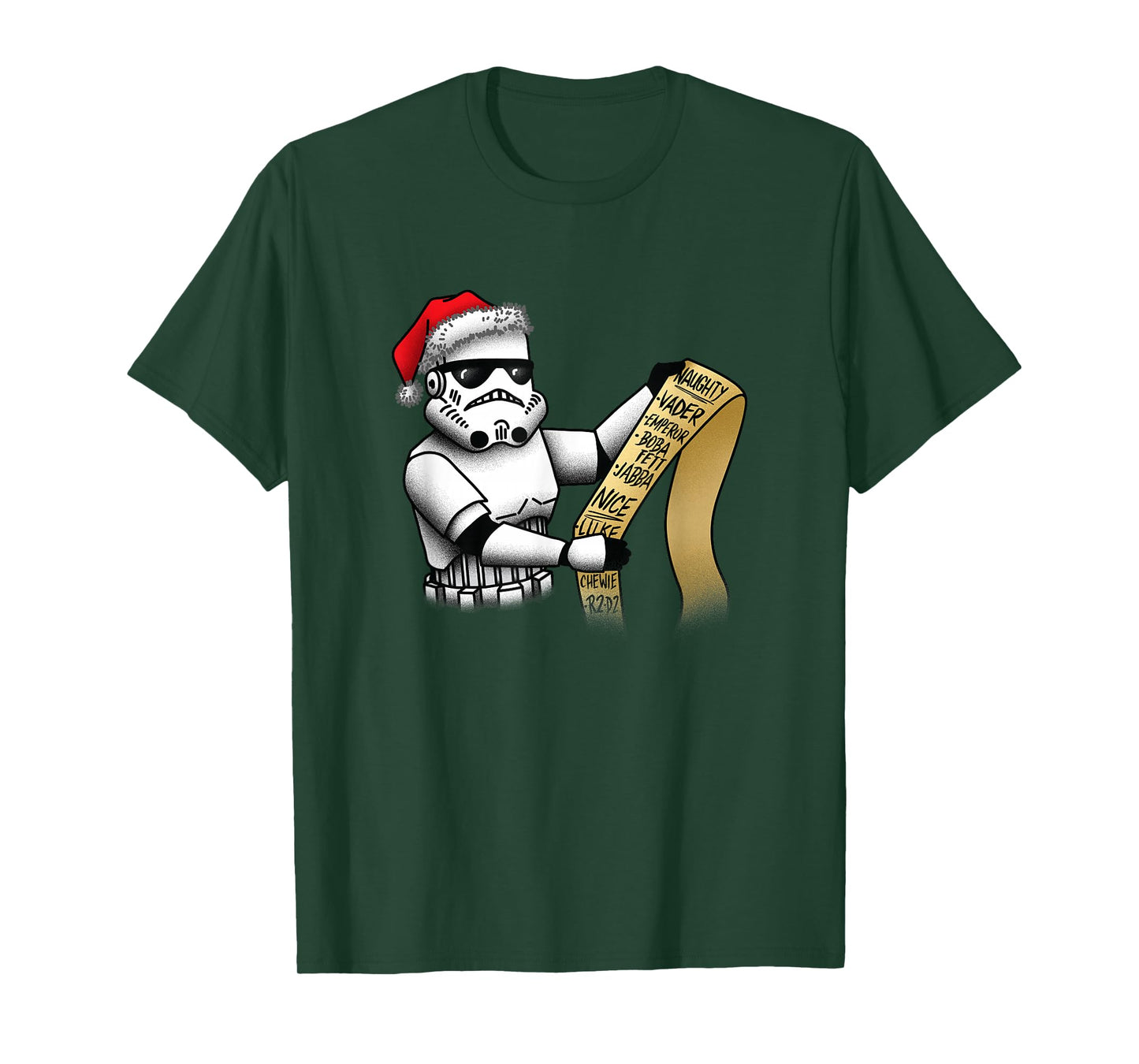 Star Wars Christmas Stormtrooper Naughty & Nice List T-Shirt