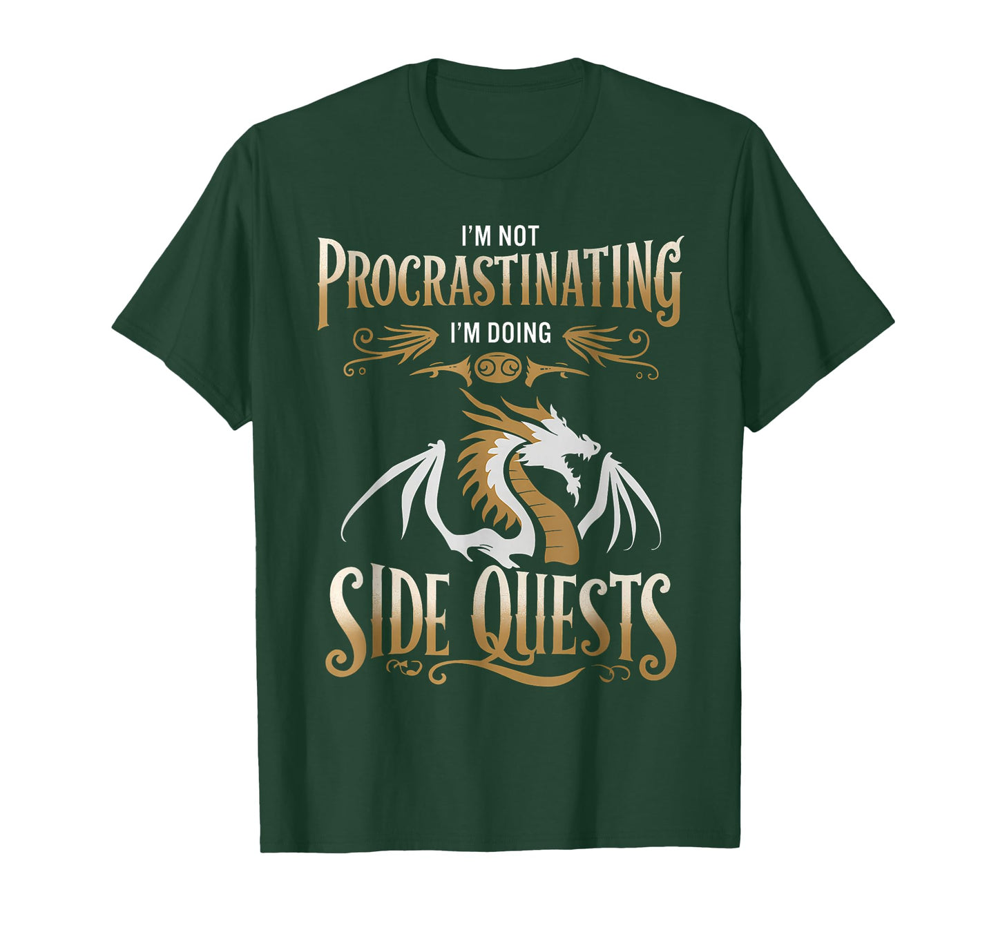 I'm Not Procrastinating I'm Doing Side Quests Dragon T-Shirt