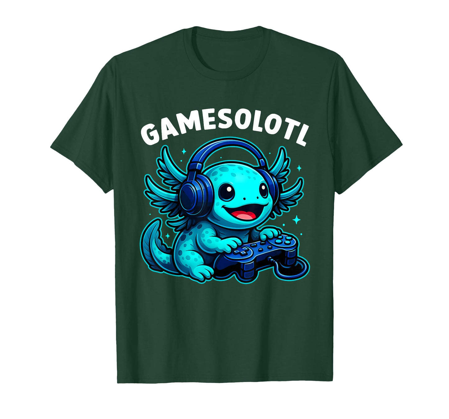 Gamesolotl Axolotl Video Games Kawaii Anime Gamer Gaming T-Shirt
