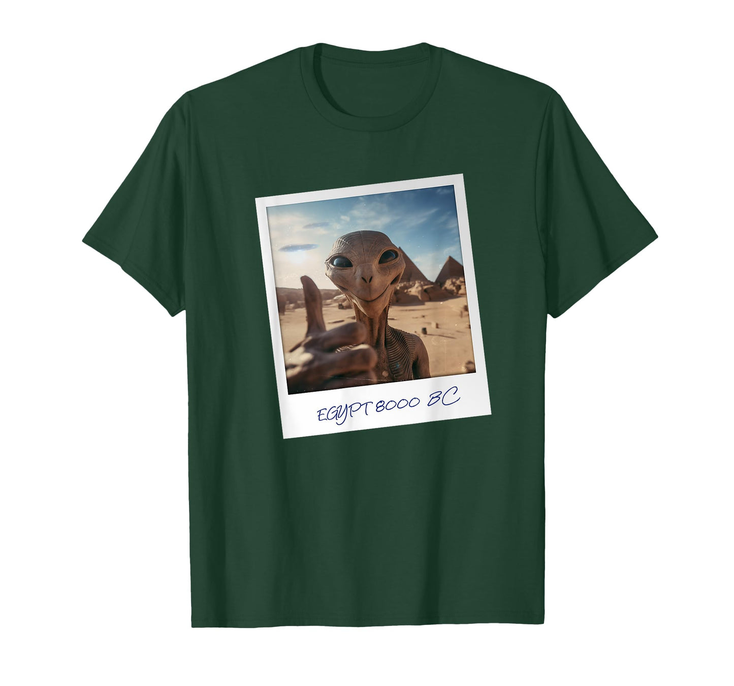 Aliens Building Pyramids UFO Conspiracy Theory Sarcasm T-Shirt