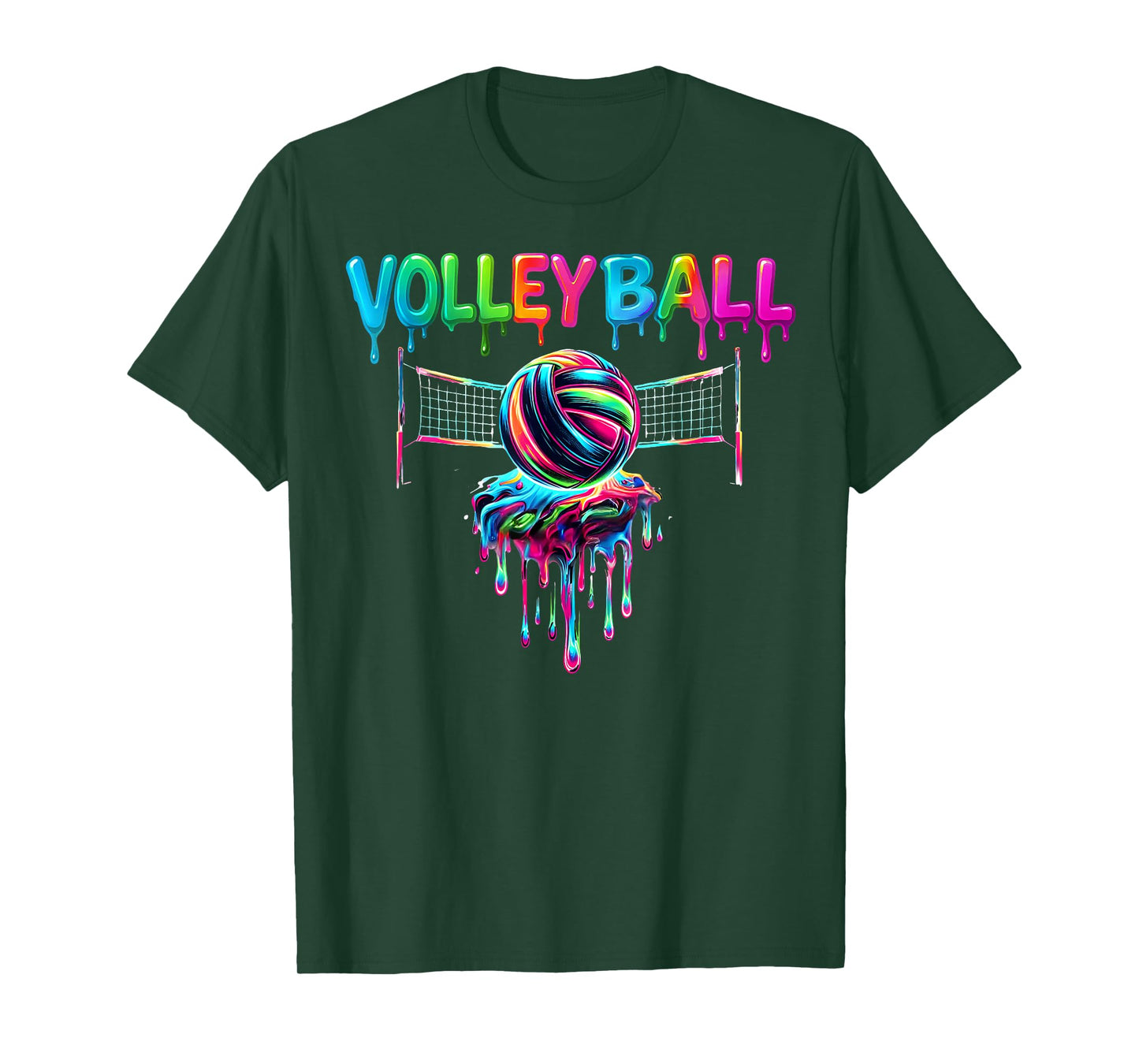 Volleyball Player Drip Ice Cream Drip Volleyball Lovers T-Shirt