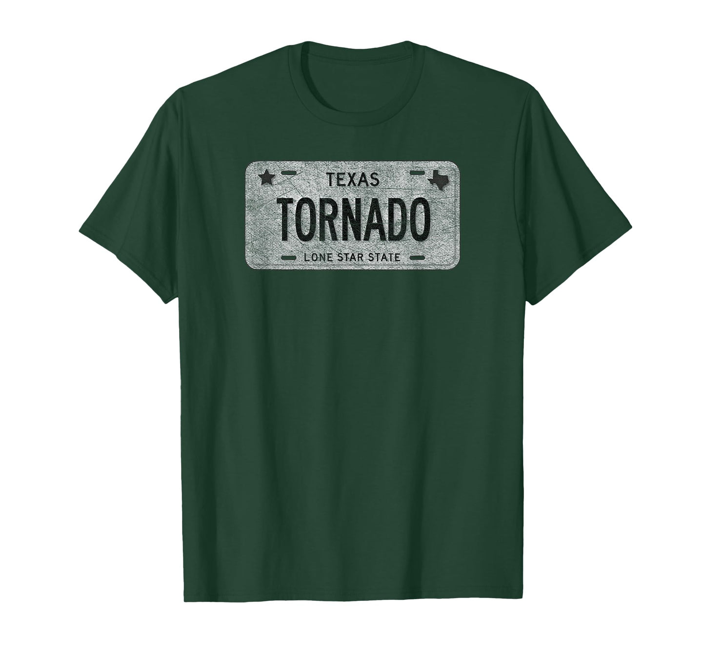 Funny TX State Vanity License Plate TORNADO T-Shirt