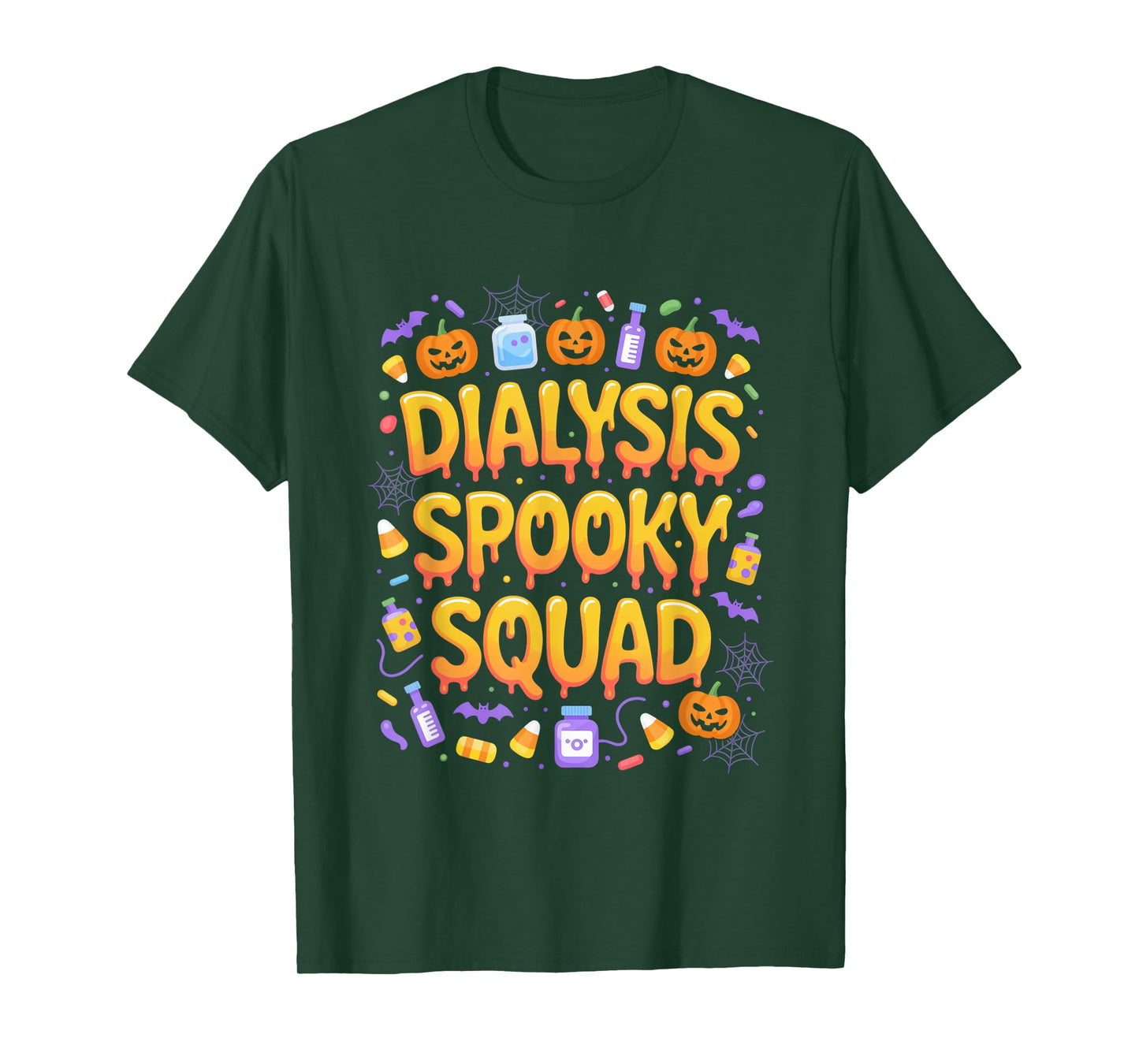 Funny Spooky Dialysis Boo Crew Halloween Theme Party T-Shirt