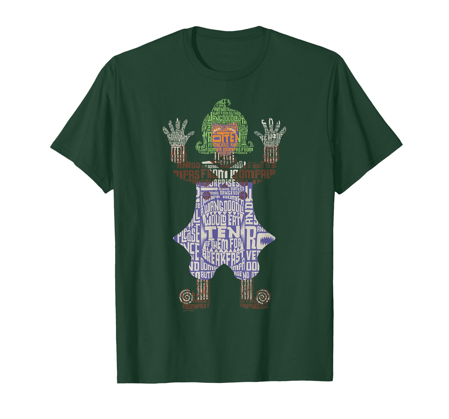 Willy Wonka & The Chocolate Factory Oompa Loompa Pinacogram T-Shirt