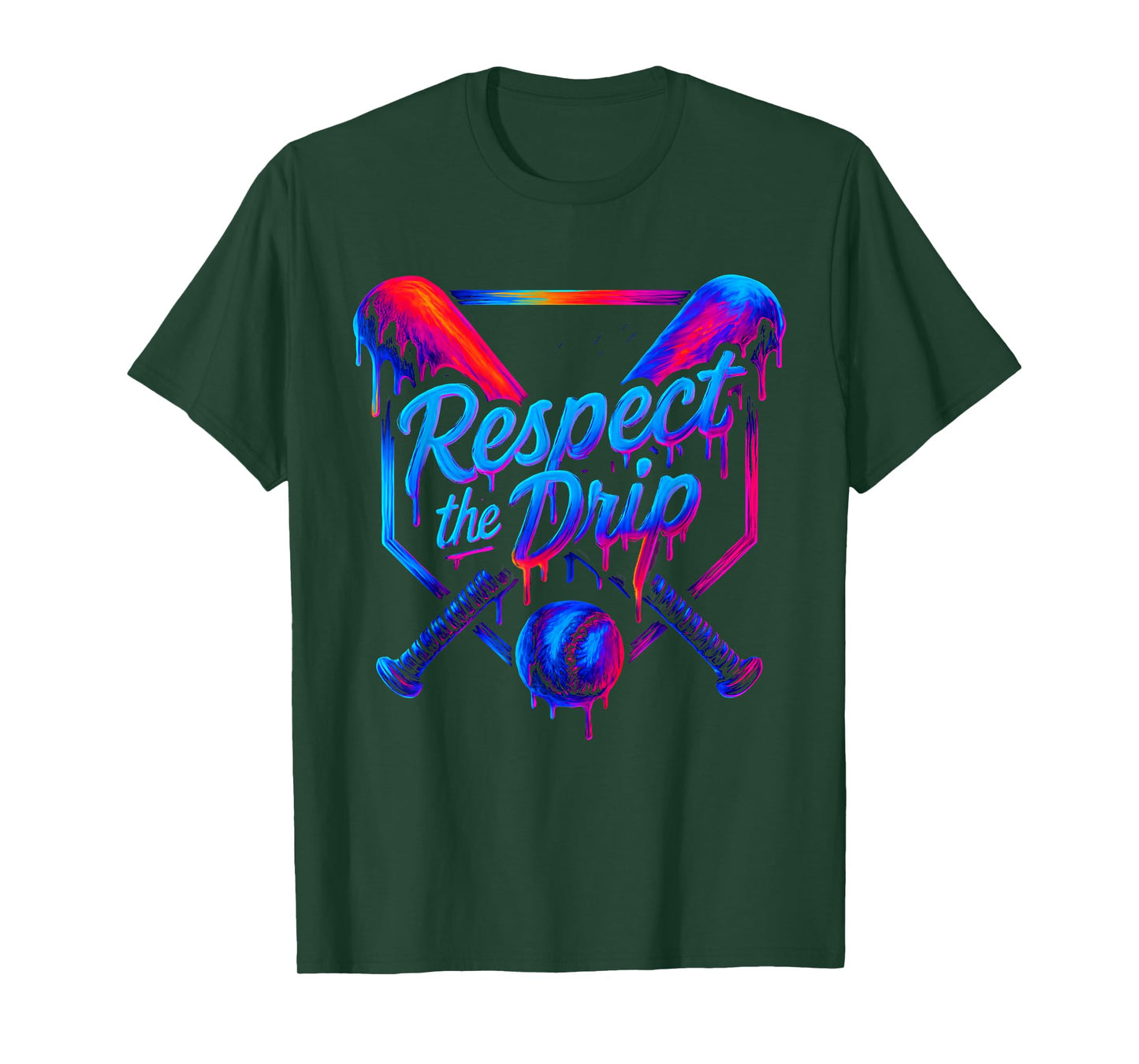 Baseball Respect The Drip Ice Cream Gaming Sport Player T-Shirt