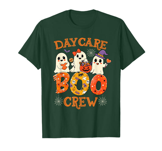 Daycare Boo Crew Funny Halloween Spooky Costume for Teacher T-Shirt