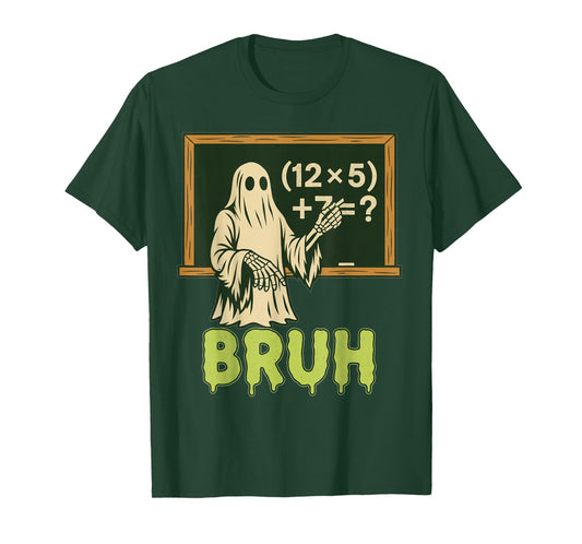 67 Teacher Halloween Ghost Six Seven Meme Brainrot Math Joke T-Shirt