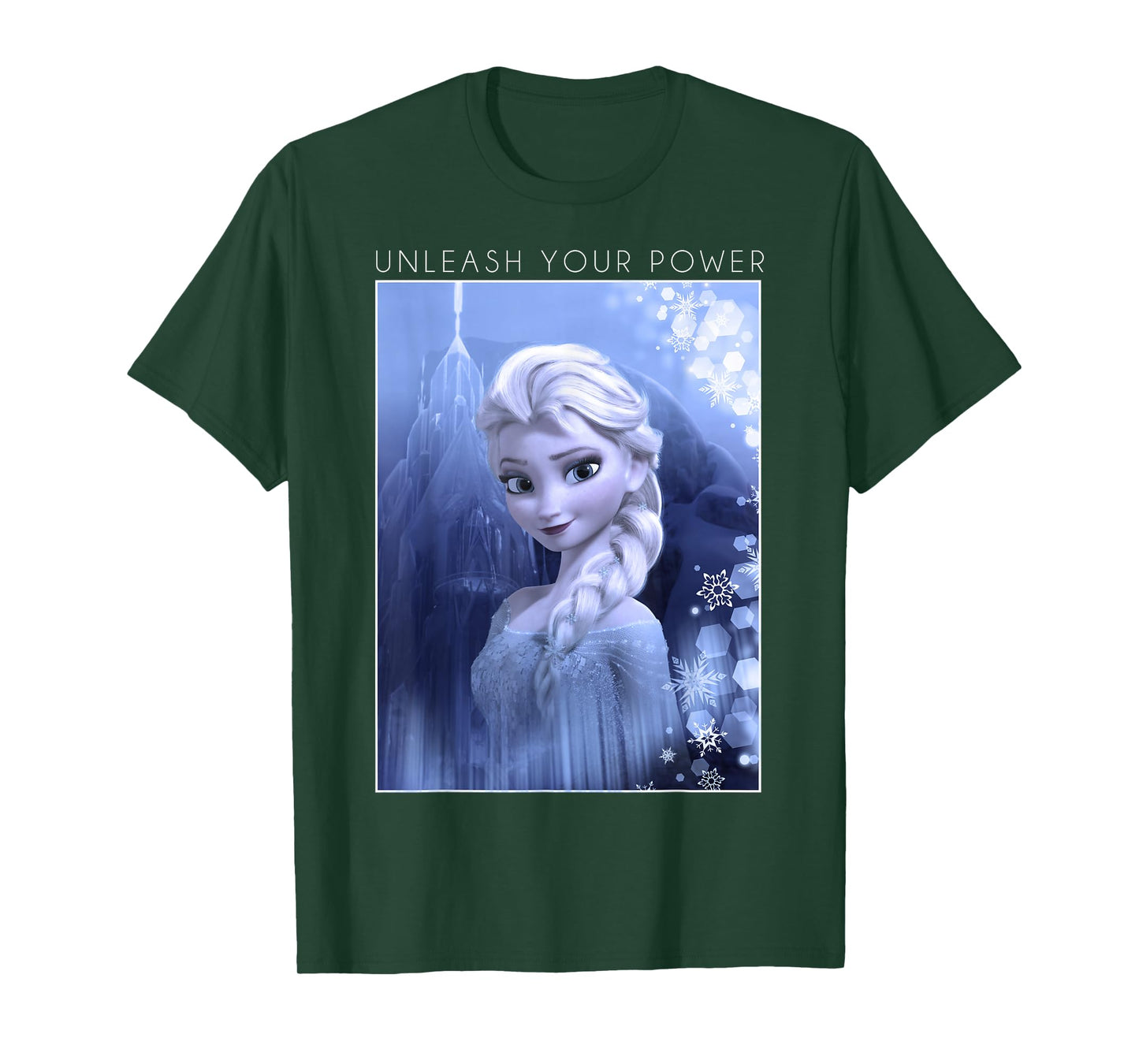 Disney Frozen Elsa Unleash Your Power Poster Graphic T-Shirt T-Shirt