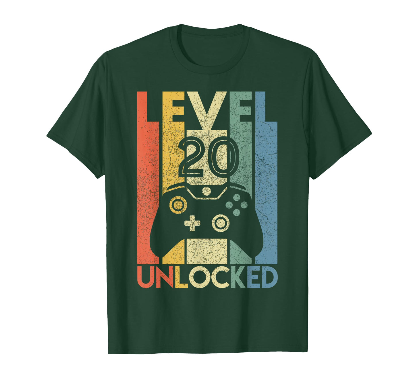 Level 20 Unlocked Shirt Funny Video Gamer 20th Birthday Gift T-Shirt
