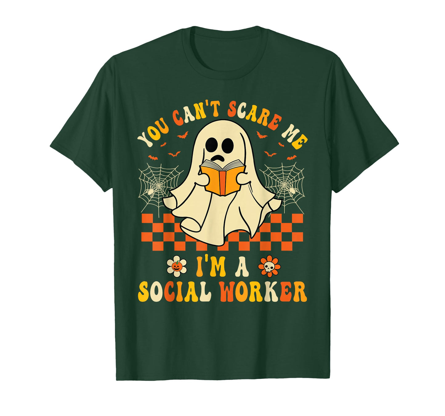 You Can't Scare Me I'm a School Social Worker Halloween T-Shirt