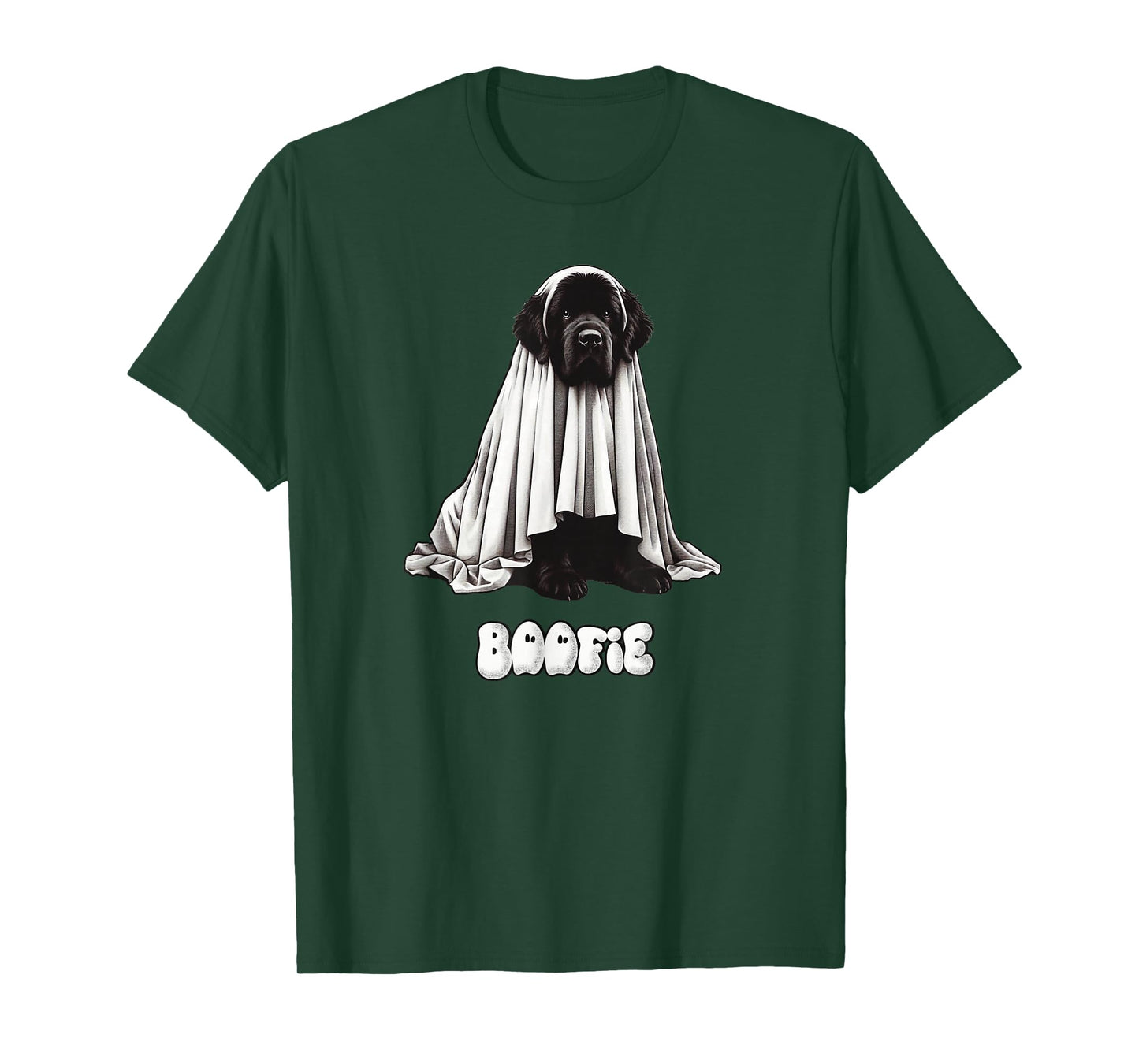 Funny Boofie Newfoundland Dog Halloween Newfie Ghost Dog Mom T-Shirt