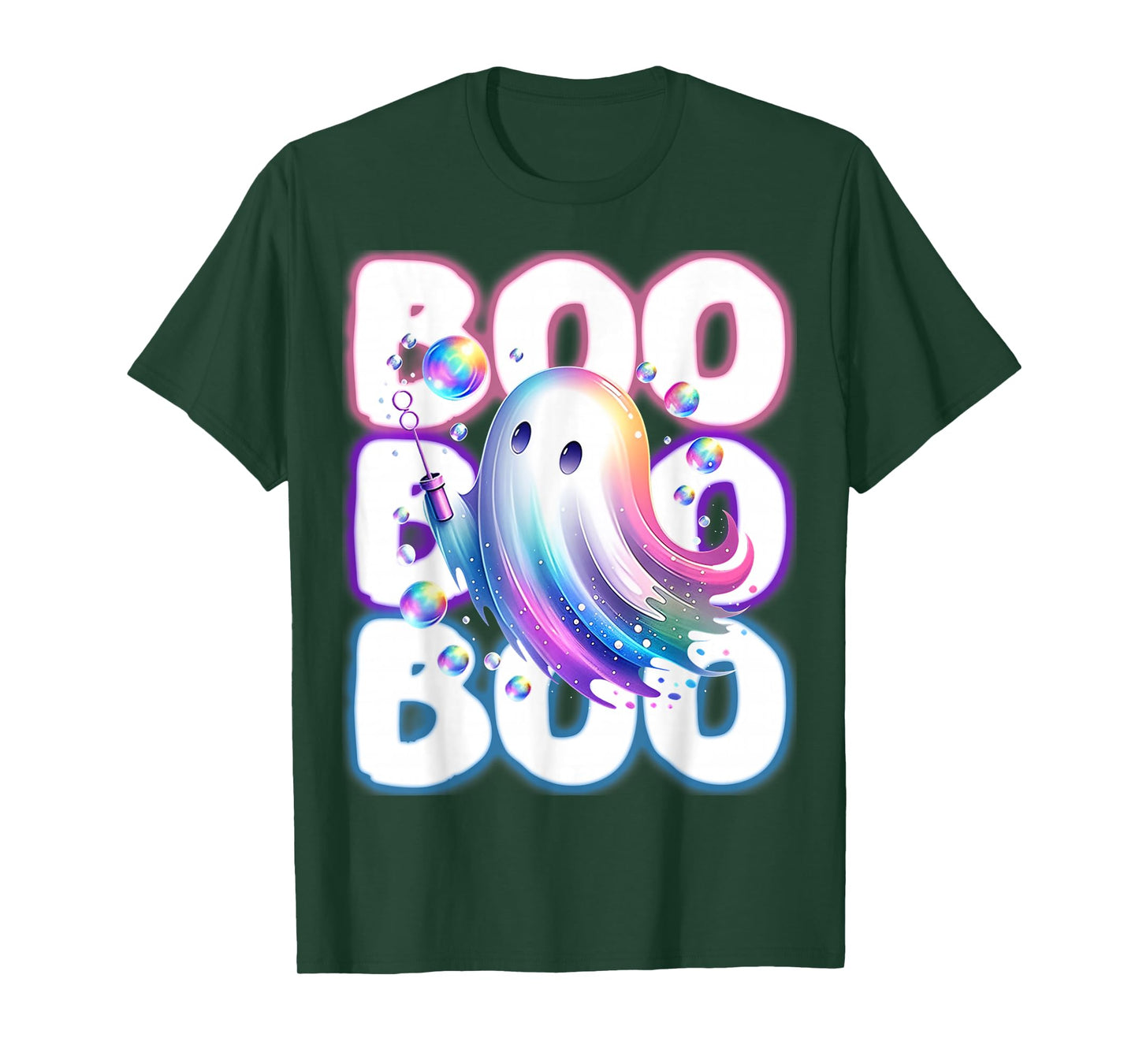 Boo Boo Boo Season Ghost Neon Coquette Halloween Boujee T-Shirt