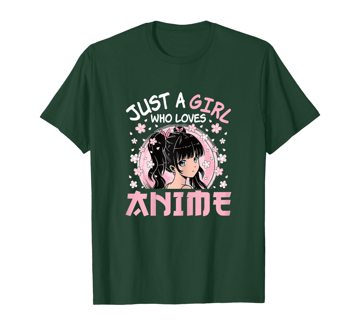 Just A Girl Who Loves Anime Cute Japanese Anime Otaku Women T-Shirt