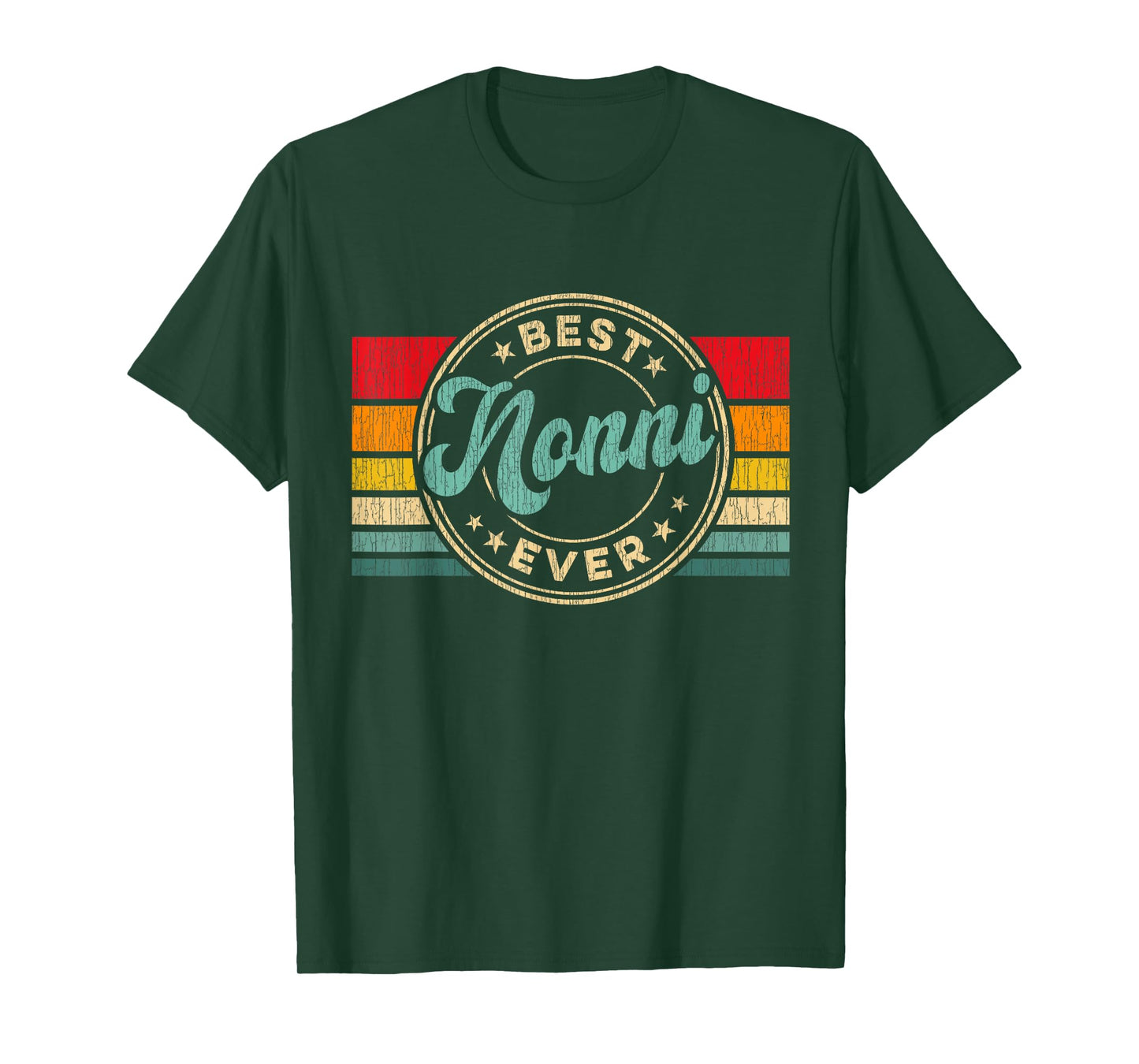 Best Nonni Ever Vintage Retro Mother's Day Gift T-Shirt