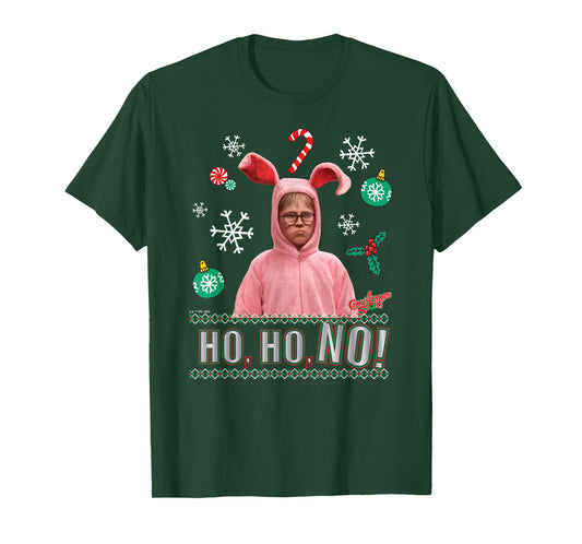 A Christmas Story - Ho Ho Ho Pink Bunny Suit T-Shirt