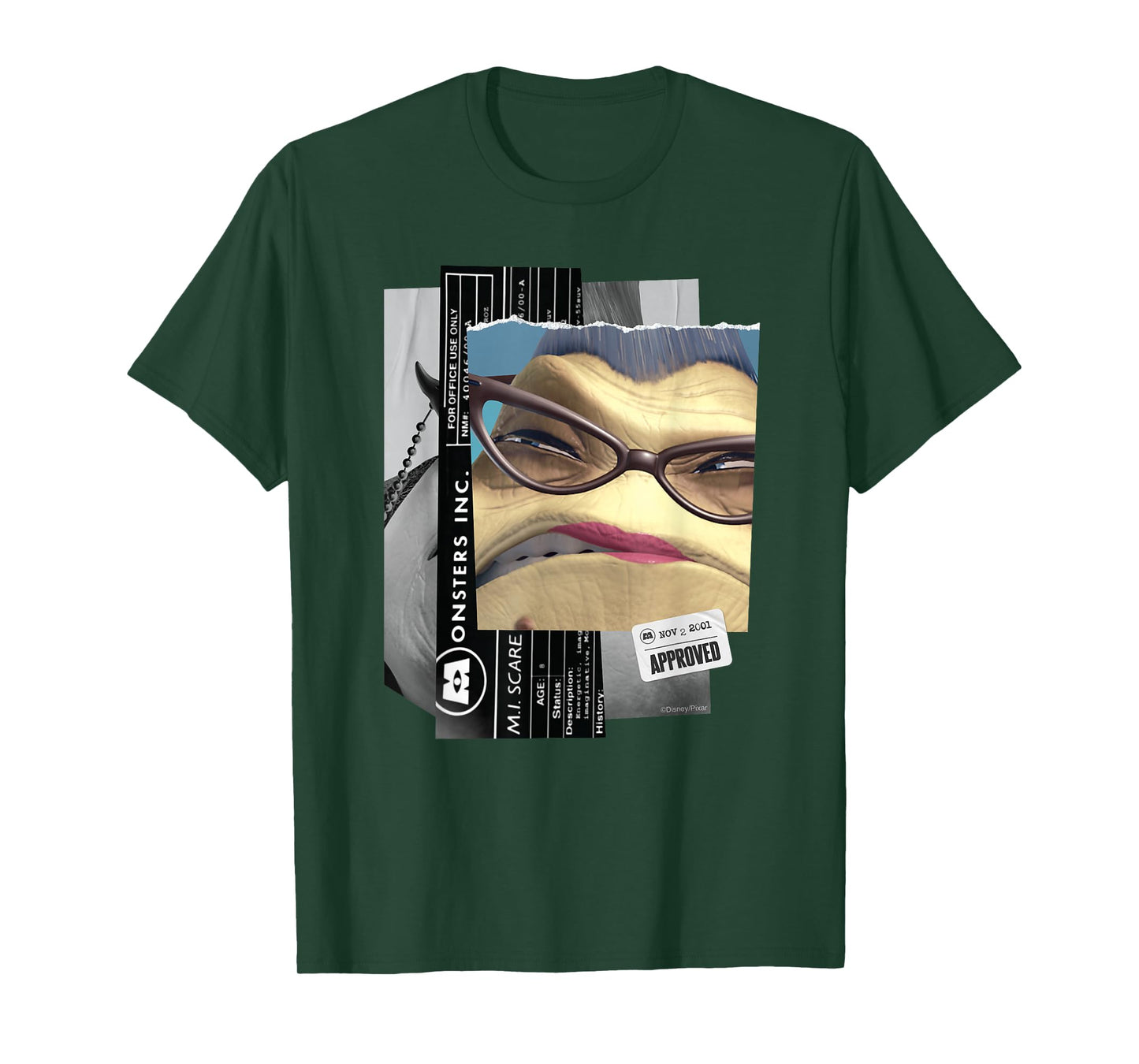 Disney and Pixar’s Monsters, Inc. Roz Personnel File T-Shirt