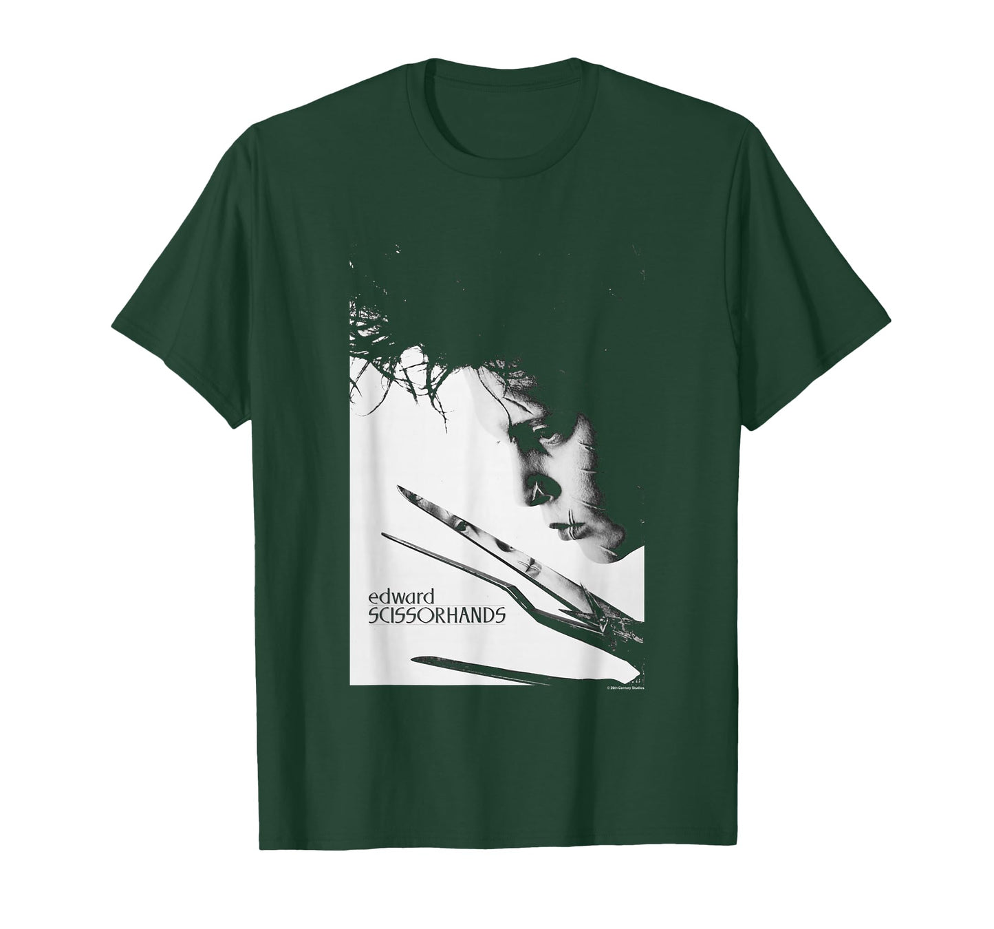 Edward Scissorhands Iconic Edward Vintage Big Chest Portrait T-Shirt