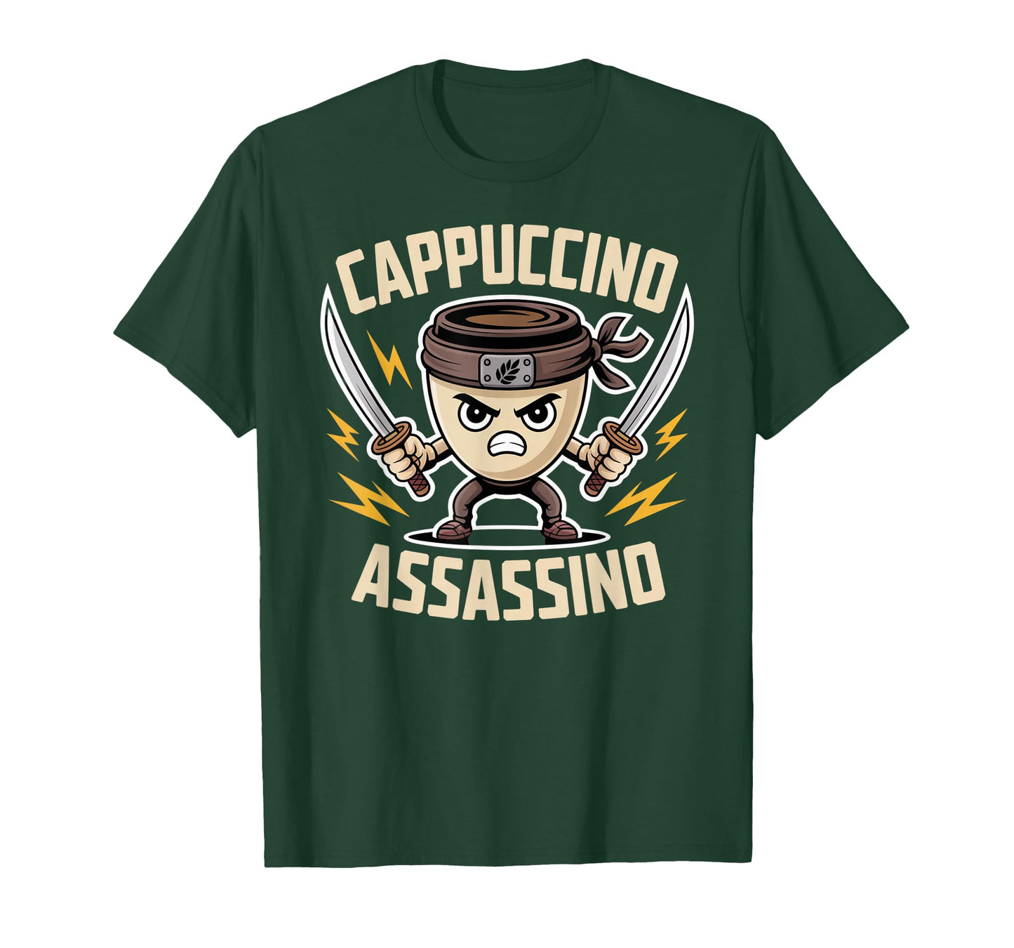 Cappuccino Assassino Coffee Ninja Meme Vibes T-Shirt