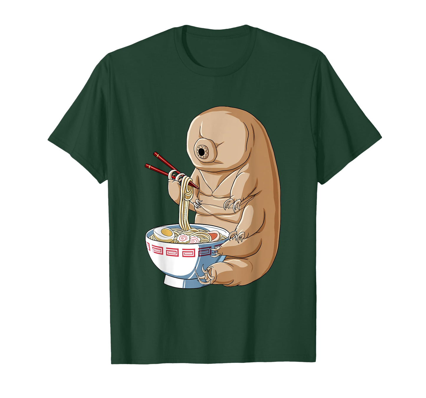 Funny Japanese Kawaii Ramen Noodles Water Bear Tardigrade T-Shirt