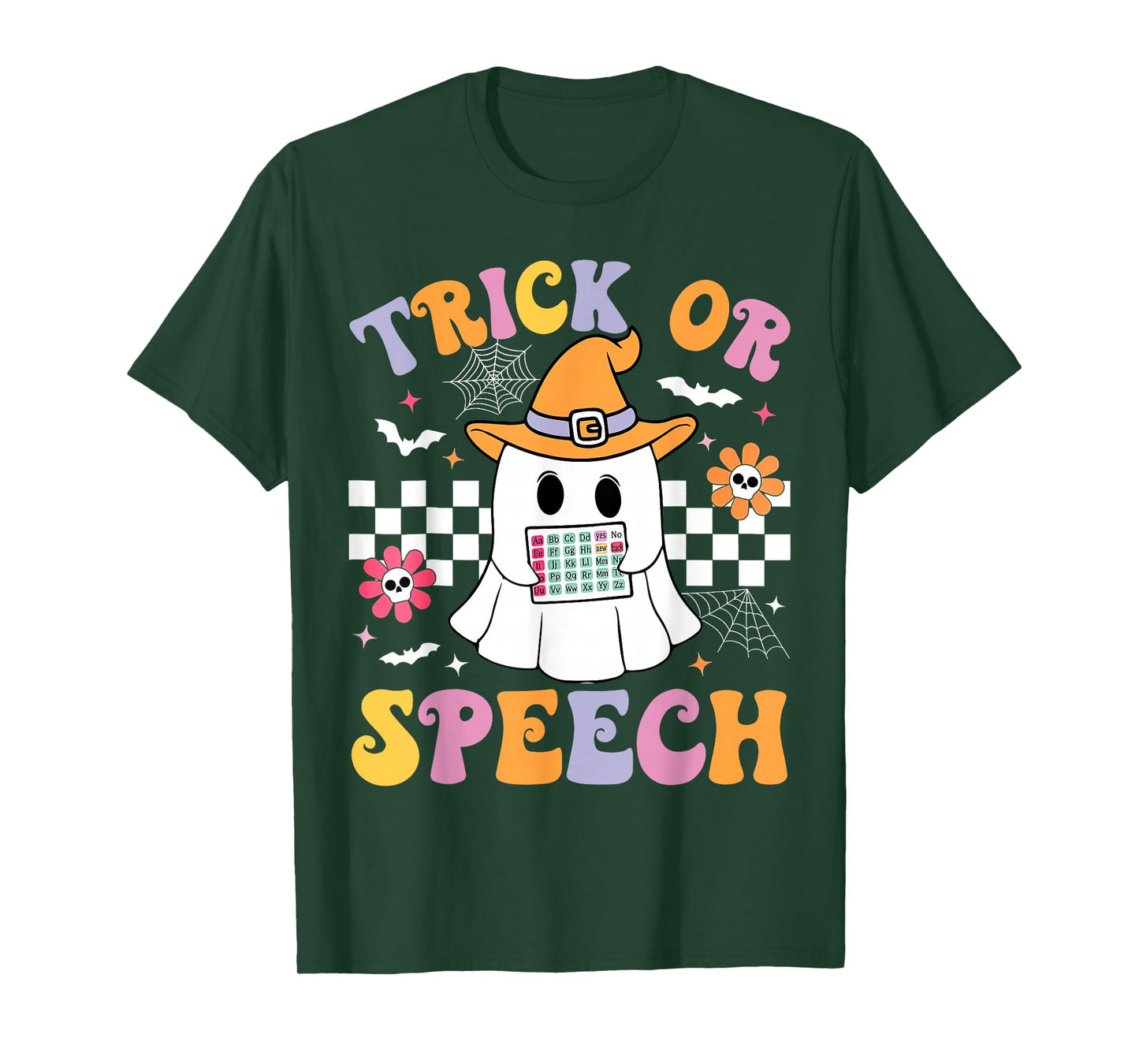 Trick Or Speech Halloween SLP Retro Speech Therapy Halloween T-Shirt