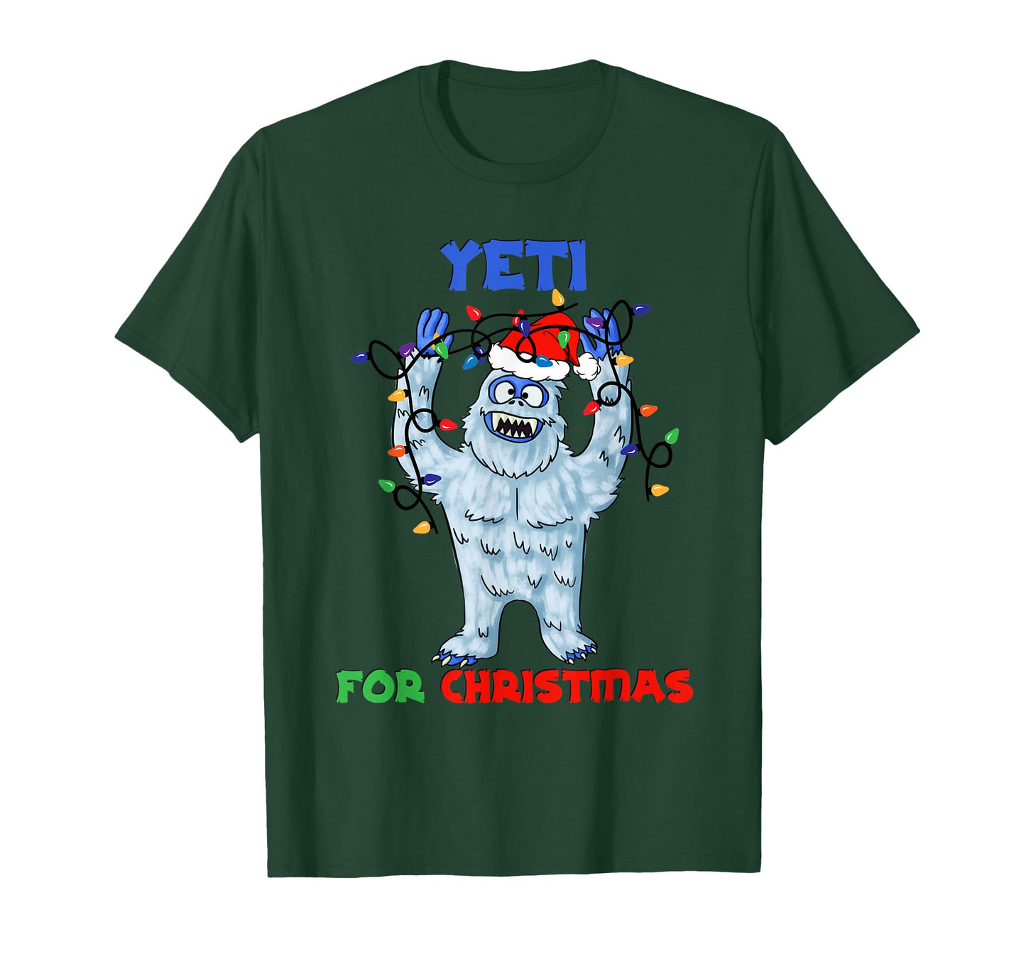 Abominable Snowman Yeti For Christmas Yeti Monster Holiday T-Shirt